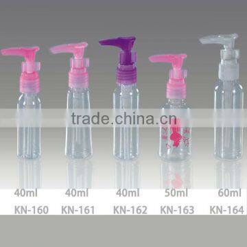 PET plastic lotion spray bottle, oem printing could be provided