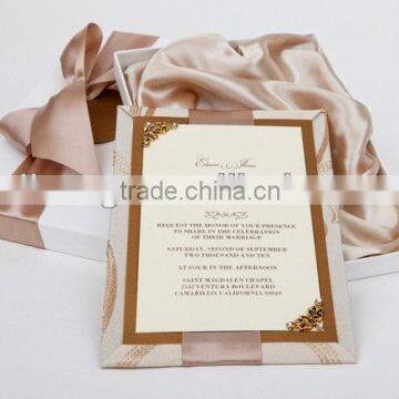 luxurious and elegant wedding invitation card ER017