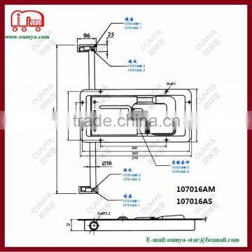 Rear Door Locking Set for Refrigeration Truck Body 107016AM 107016AS photo-2