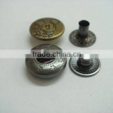 14mm Mouse Fancy Logo Waterproof Snap Button photo-3