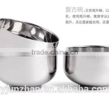 The highest quality stainless steel soup bowl with matt polishing outside and high mirror inside