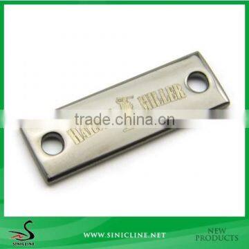 Sinicline Manufacturer Made Metal Garment Tag with Two Holes