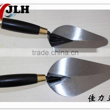Bricklaying trowel with wooden handle