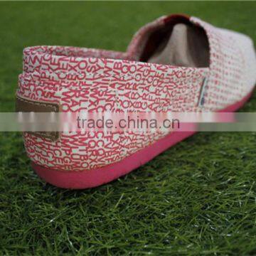 The Letter Printing Fashion Women Canvas Stock Shoes photo-5