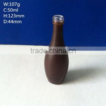 50ml colored glass wine bottle with screw cap