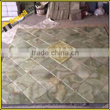 Background decor 300x300mm polished China green onyx