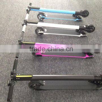 2016 Lightest Carbon Fiber Electric Scooter Small Size Portable Electric Mobility Scooter Hand-Carry Mini 2 Wheels Skateboard photo-4