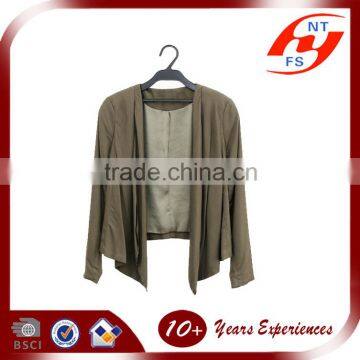 2016 Spring Autumn New Arrival Custom Made Lady Casual Olive Blazer Designs for Woman OEM Factory