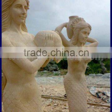 Outdoor marble statues