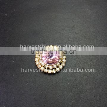 Pink Rhinestone Embellishment Flat Back For Cards