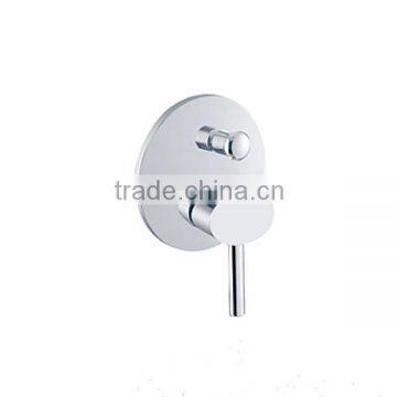 round chrome finish divertor shower mixer