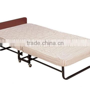 metal folding bed with wheels convenient hotel extra bed