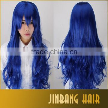 Top Quality 80cm Soft Hair Sexy Fashion Long Wave Lady's Synthetic Hair Wig Full Lace Cosplay Wig Gift