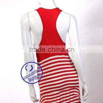 OEM Yarn Dyed Woman Tank Top Dress Wholesale China photo-2