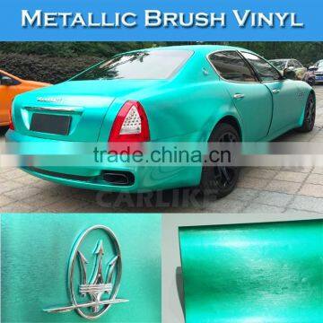 CARLIKE Stylish Metallic Teal Chrome Brushed PVC Vinyl Sticker For Car photo-4