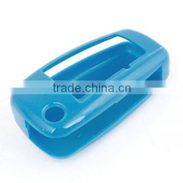 blue silicone vehicle key case