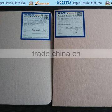 SHOE INSOLE PAPER BOARD LAMINATED WITH EVA SHEET FOR SHOE MAUNFACTURERS