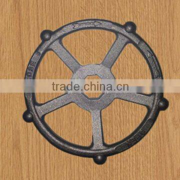 W-16 16 inch Diameter Cast Iron Straight five-Spoke Hand Wheel with No Handle