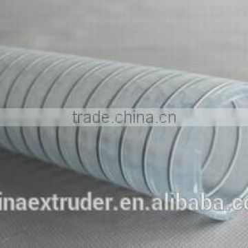 soft PVC with metal spring hose machine