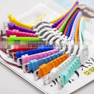 Fashion Summer Bright Color Jello Candy Girls' Cheap Silicone Watch Stock, Low MOQ photo-2