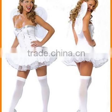 White angel Adult Halloween Costume headdress girls game uniform Cosplay Halloween masquerade