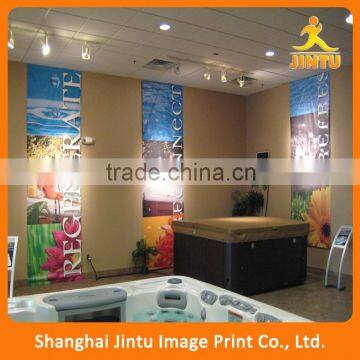 hot sale wall hanging indoor banners printing for restaurant                        
                                                Quality Choice