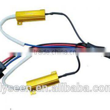 H13 2pcs Resistors,HID Xenon relay cable,xenon resistor cable,xenon hid Resistor relay