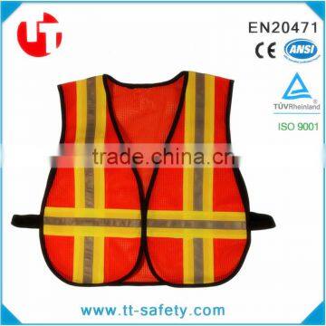 ANSI yellow orange reflective warning clothes coat for kids adults