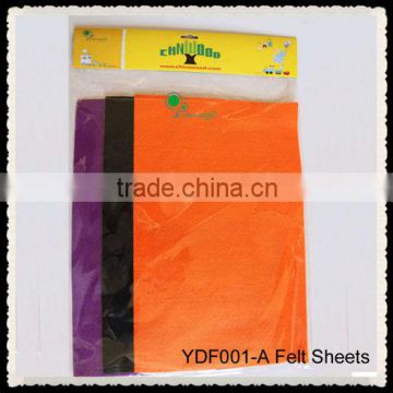 20x30cm Assorted Halloween Color Craft Felt Sheets