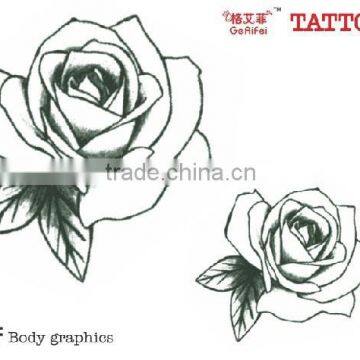 beautiful eco-friendly non-toxic body temporary tattoo sticker for women