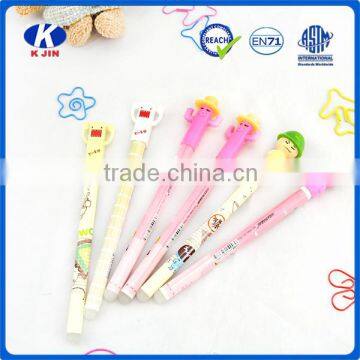 2016 Promotional high quality plastic ballpen with plant topper