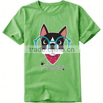 oem logo printing t shirt lovely animals pattern men's half sleeve t shirt promotion t shirt with high quality