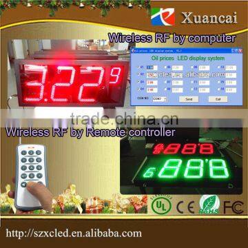 16 inch Red led digital price LED display board/LED digital sign