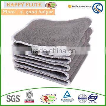 Happy flute private label charcoal bamboo baby cloth diaper insert bamboo wholesale china supplier