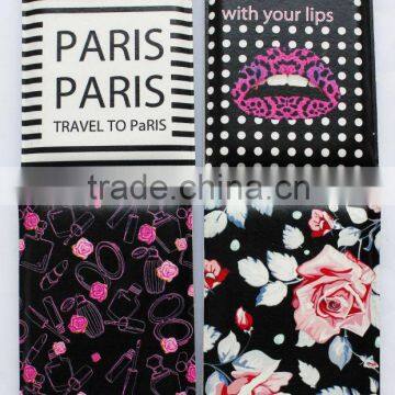 Newly custom design pattern printed professional makeup mirror with card holder for wholesale,MA338