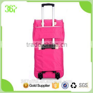 Fashion Design Candy Colour Tote Bags Wheels Trolley Bag With Zipper Pocket photo-2