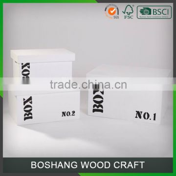 White Packing Box Wholesale Gift Box Wood Box with lids