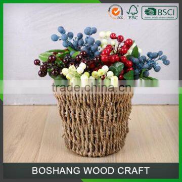BOSHANG Seagrass Fruit Basket With Holder photo-3