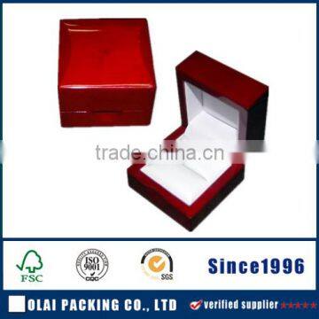 Wooden storage box for ring