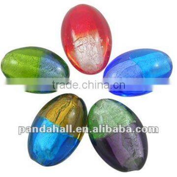 Mixed Handmade Silver Foil Glass Beads Wholesale(SLT072J)