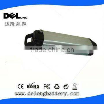 Rechargeable battery electric bicycle 24V 10A silver fish type battery