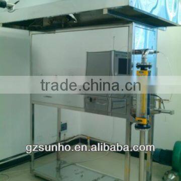 Floor materials critical flux test device