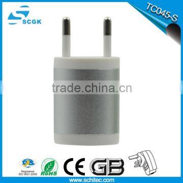 Aluminum single usb wall charger