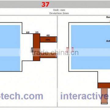 32" Interactive touch Foil Reusable Version / 20 points touch film Bottom Tail
