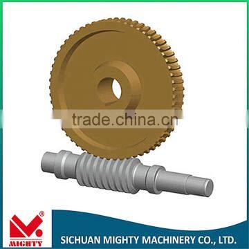 Brass Wormgear with 7.2mm Outer Diameter Steel Worm