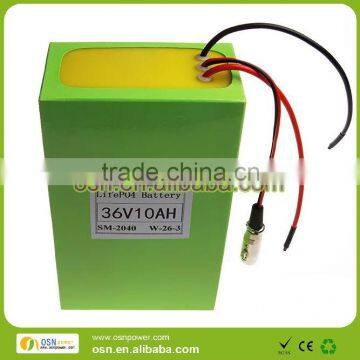 36v 10ah electric bike li ion battery