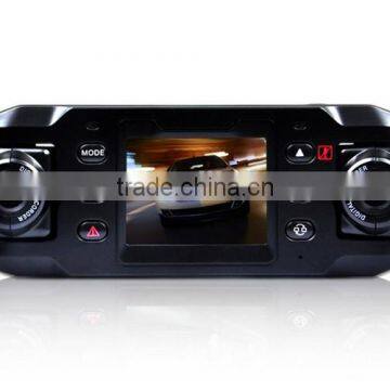 2.0 Inch TFT 720P HD 3.0M Pixel Dual Camera Lens GPS Tracker Car Black Box DVR