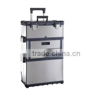 Stainless Steel Roller Tool Box, in 3 Compartments
