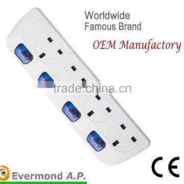 4-6 Ways15A 220-240V UK / BS Extension Socket With USB photo-4