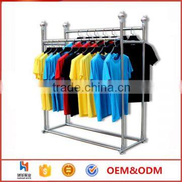 Huohua 2016 Hot Selling Double Pole Customize Rotating Clothes Rack photo-5